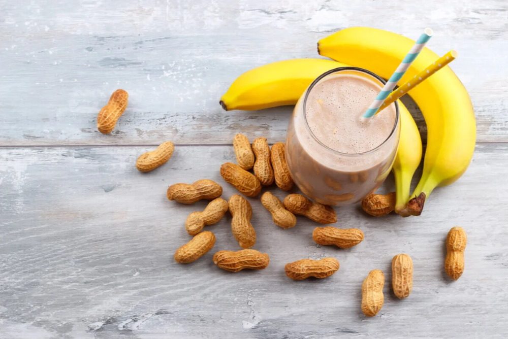 Muzlu ve Fıstık Ezmeli Smoothie